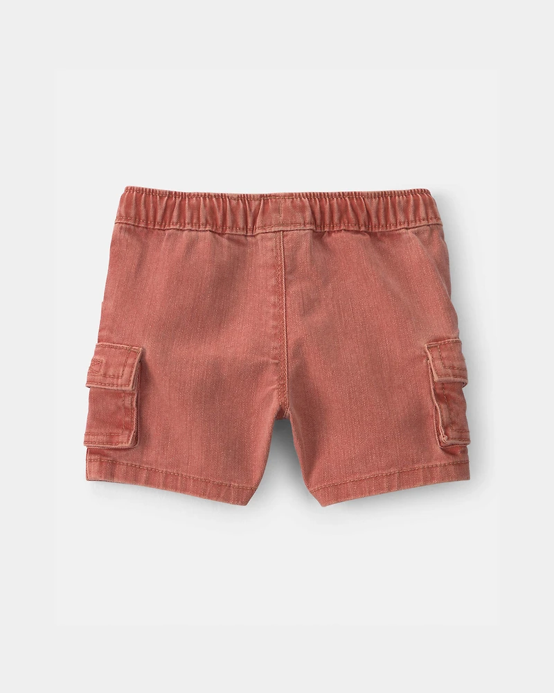Baby Boy Cargo Pocket Shorts - Brown