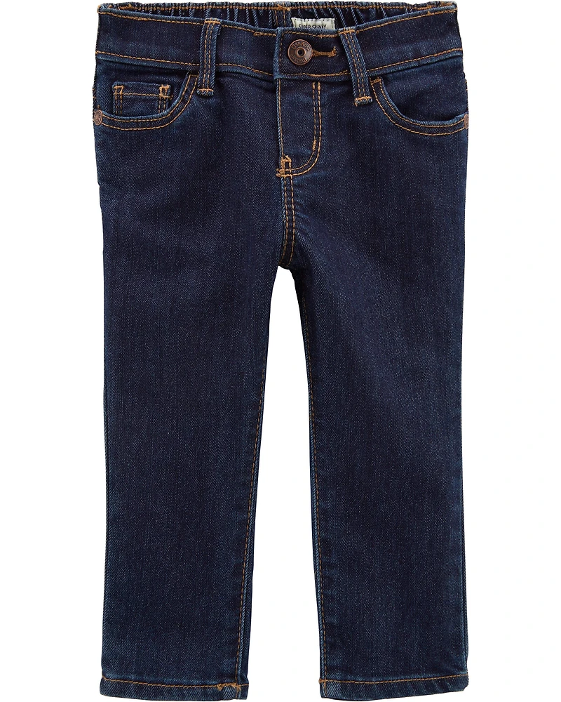 Baby Girl Dark Wash Super Skinny-Leg Jeans