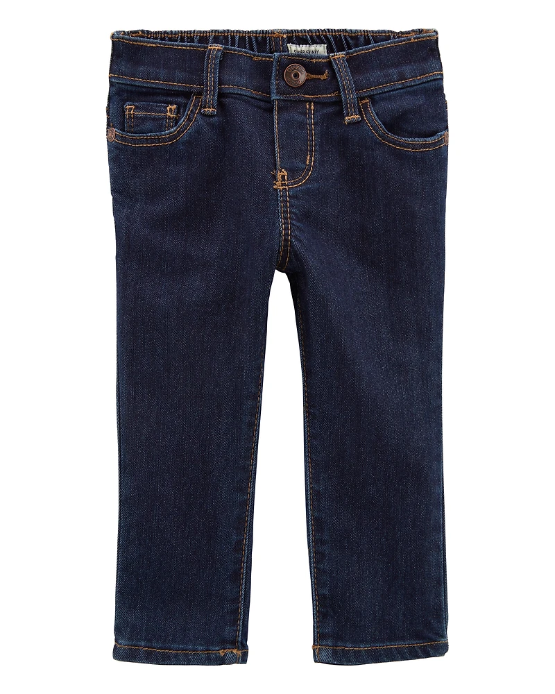 Baby Girl Dark Wash Super Skinny-Leg Jeans