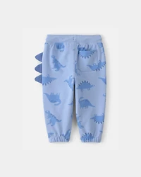 Baby Boy 2-Piece Dinosaur French Terry Hoodie & Joggers Set - Blue