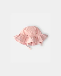 Baby Girl Floral Sunhat - Pink