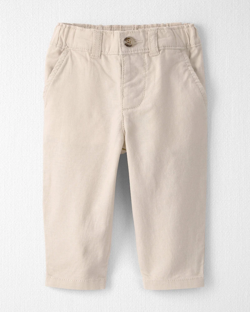 Baby Boy Linen Pants Made with Organic Cotton