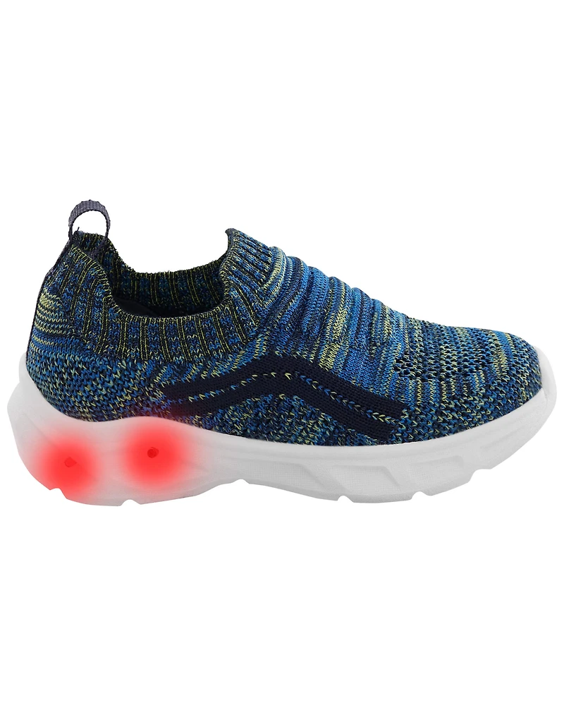 Toddler Light-Up Recycled Knit Slip-On Shoes