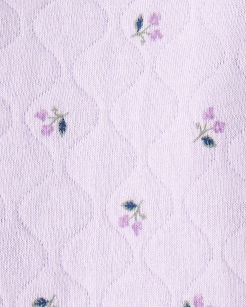 Baby 3-Piece Floral Quilted Little Jacket Set