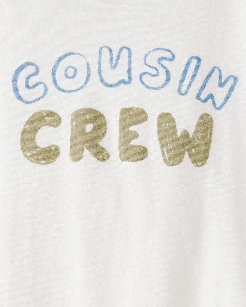 Toddler Boy Cousin Crew Short-Sleeve Graphic Tee -White