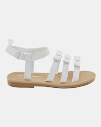 Toddler Strappy Sandals - White