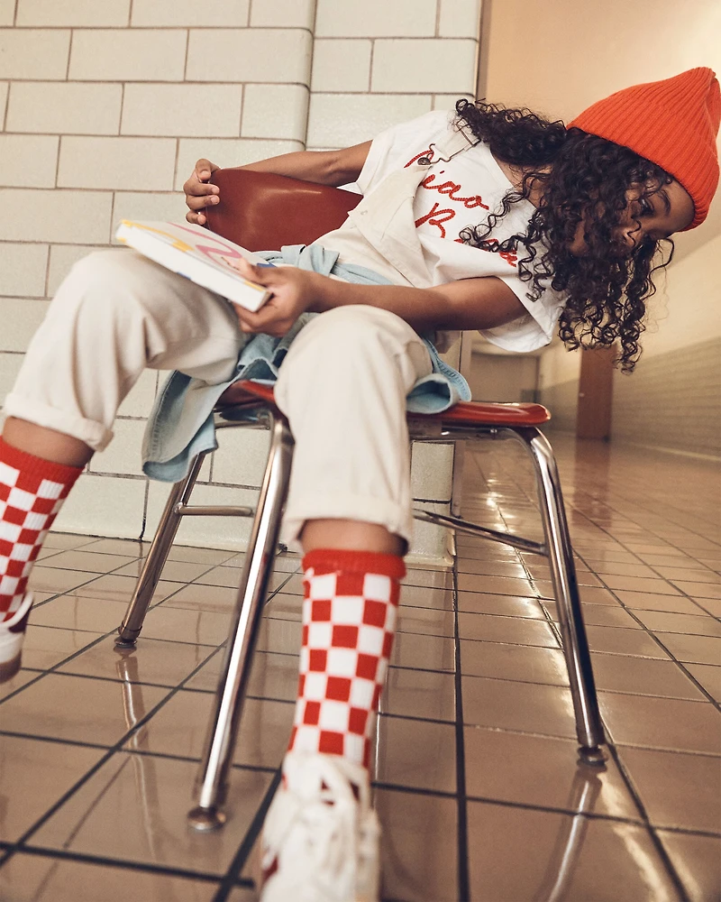 Girls Cotton Sleeveless Overalls - Cream