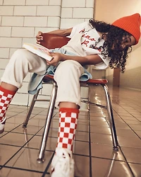 Girls Cotton Sleeveless Overalls - Cream