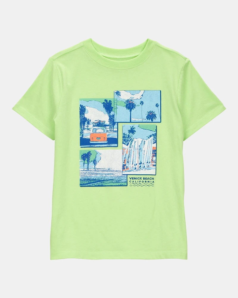 Kid Venice Beach Graphic Tee - Green
