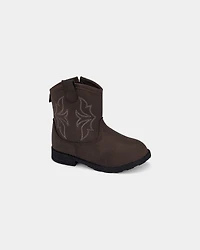 Toddler Boy Cowboy Boots - Brown