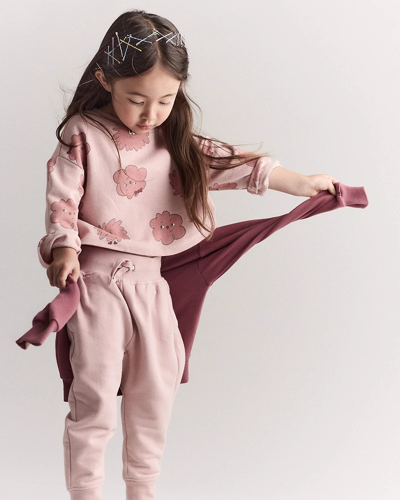 Toddler Girl Squish Long-Sleeve Pullover - Light Pink
