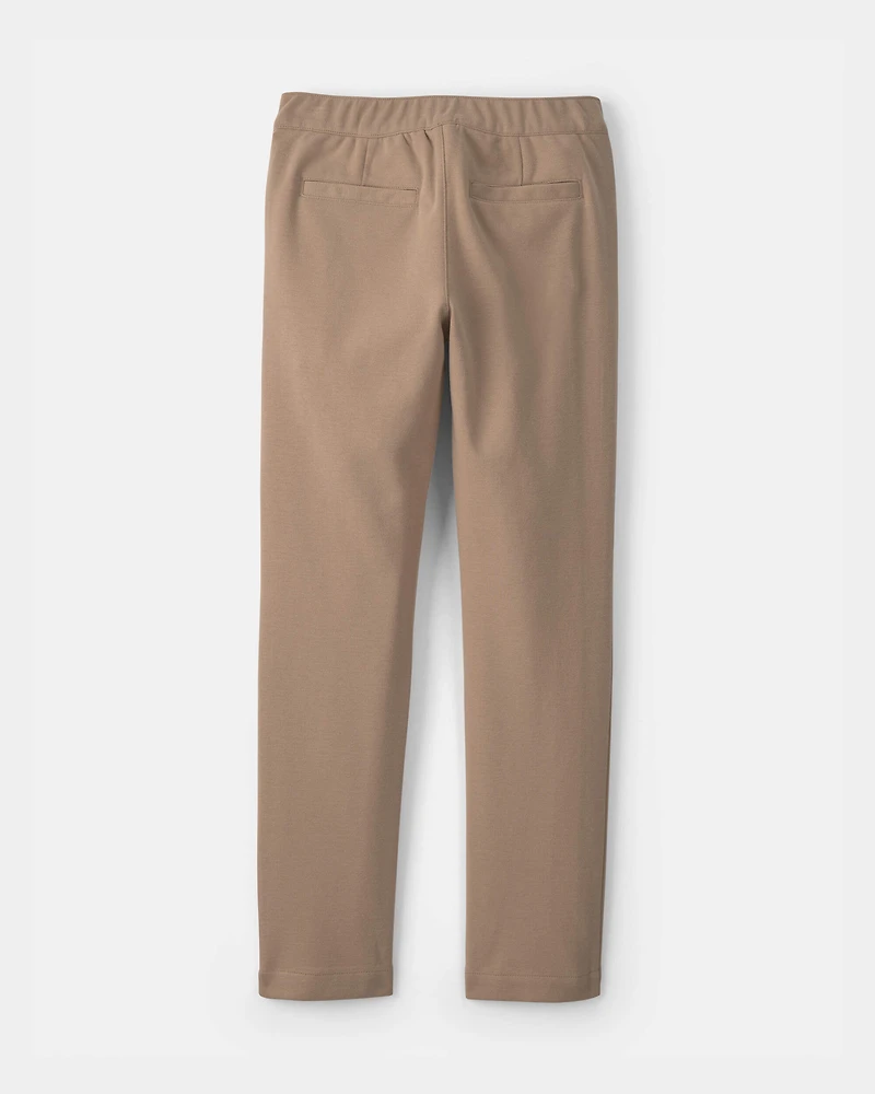 Girls 2-Pack Uniform Ponte Skinny Pants - Khaki