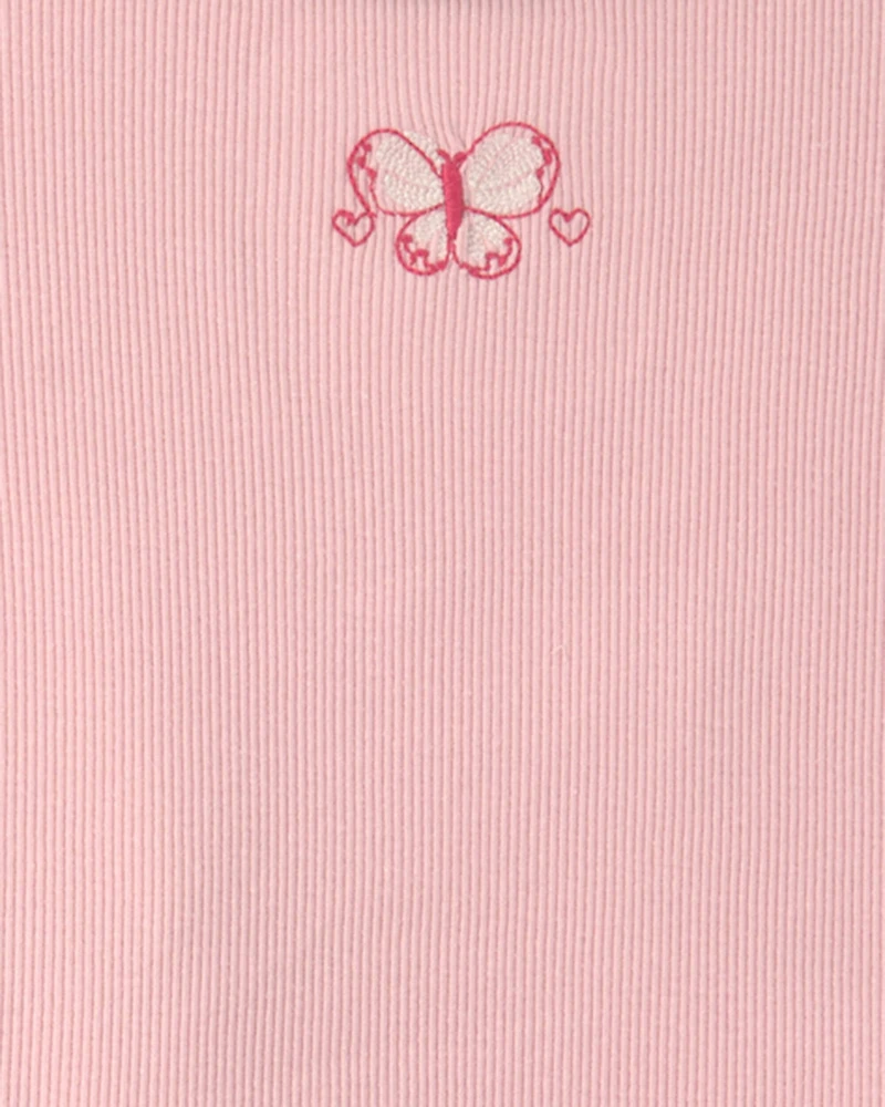 Toddler Girl 2-Piece Short-Sleeve Top & Pant Set - Pink
