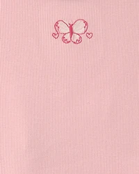 Toddler Girl 2-Piece Short-Sleeve Top & Pant Set - Pink