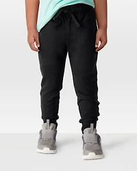 Toddler Boy Pull-On Drawstring Joggers - Black