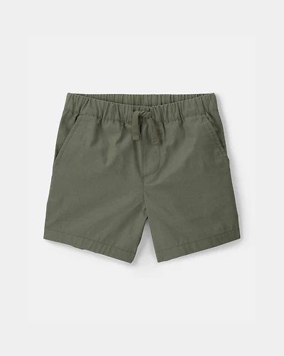 Toddler Boy Canvas Shorts - Green