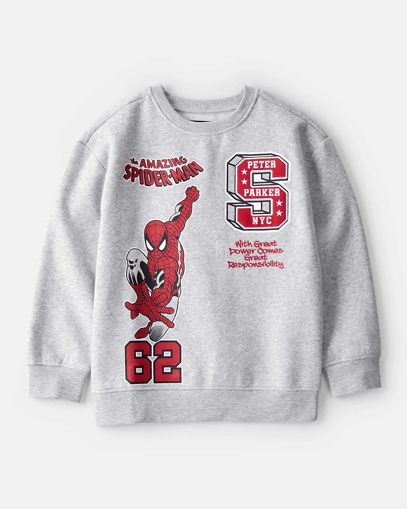 Boys 2-Piece ©Marvel Spider-Man Pullover Sweatshirt & Joggers Set - Grey