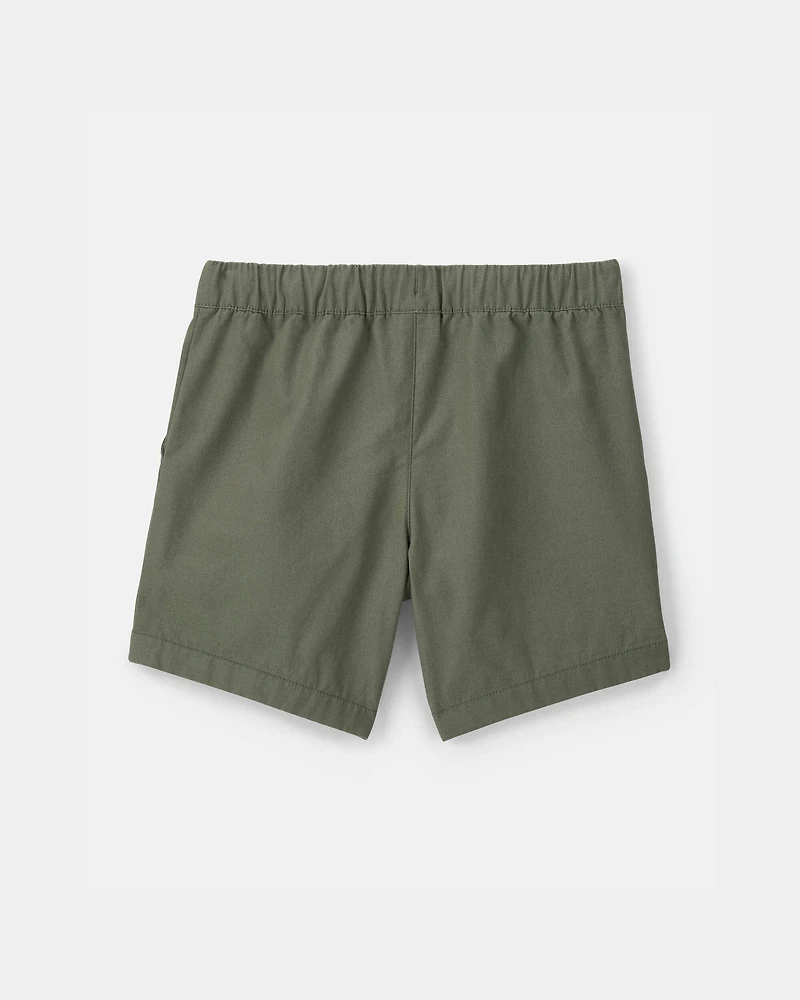 Toddler Boy Canvas Shorts - Green