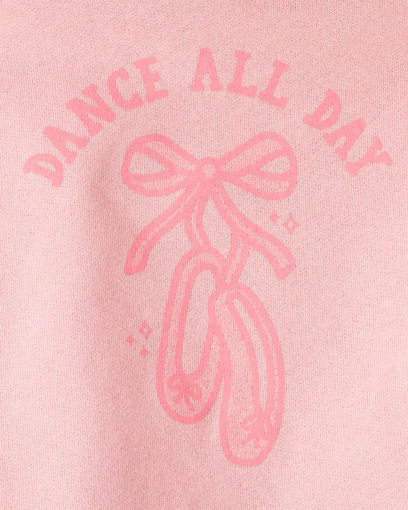 Toddler Girl 2-Piece DayDream Fleece Ballet Long-Sleeve Hoodie & Pant Set - Pink