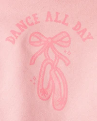 Toddler Girl 2-Piece DayDream Fleece Ballet Long-Sleeve Hoodie & Pant Set - Pink