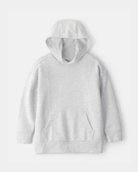 Boys French Terry Hoodie - Heather Grey