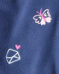 Baby Girl 3-Piece Art Print Jacket, Bodysuit & Pant Set - Blue/Pink