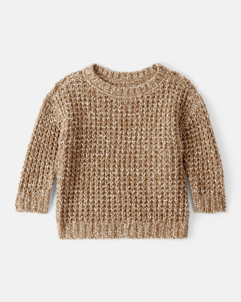 Baby Boy Textured Sweater - Khaki