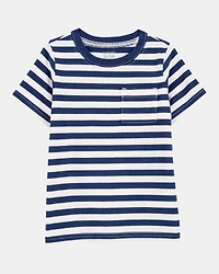Baby 2-Piece Striped Tee & French Terry Shorts Set