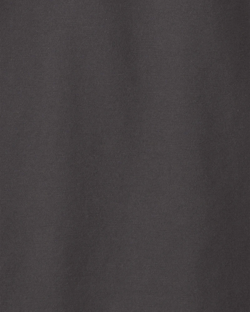 Boys Striped Polo Shirt - Grey