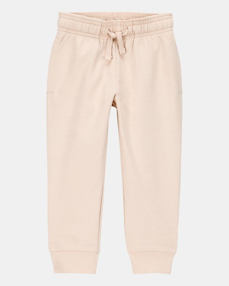 Toddler Boy Pull-On Drawstring Joggers - Khaki