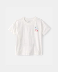 Toddler 'Ahoy There' Graphic Tee - White