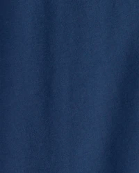 Boys Solid Henley T-Shirt - Blue