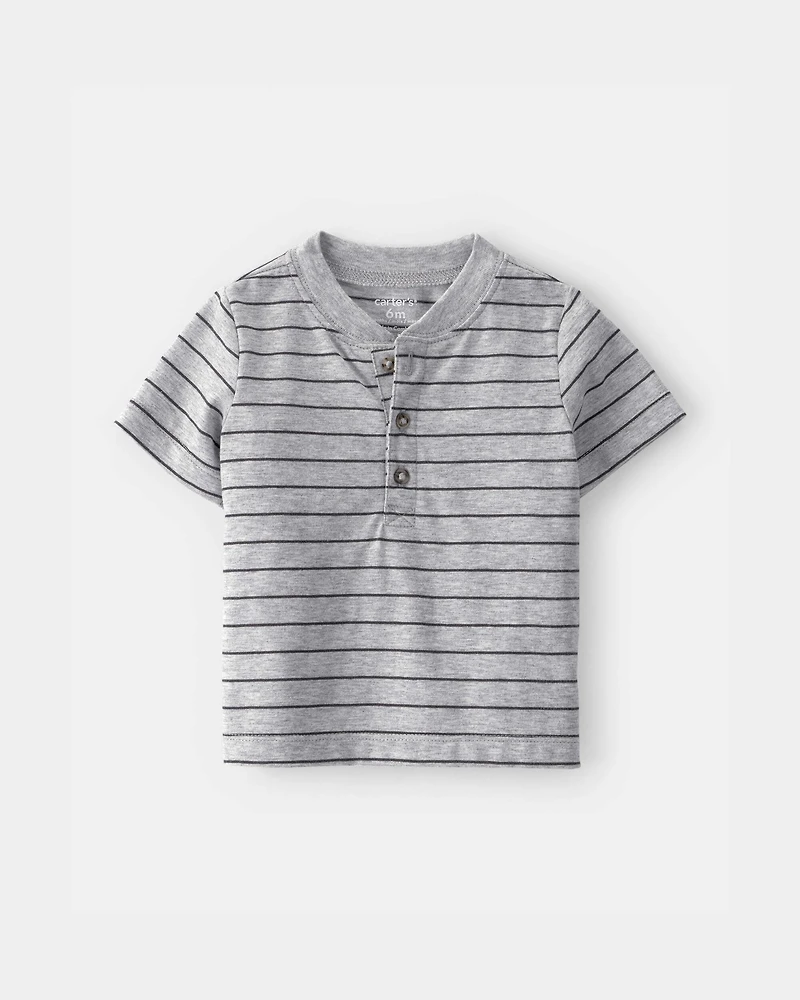 Baby Boy 3-Dinosaur Outfit Set - Grey/White