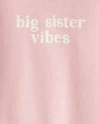 Toddler Girl Big Sister Short-Sleeve Graphic Tee - Pink