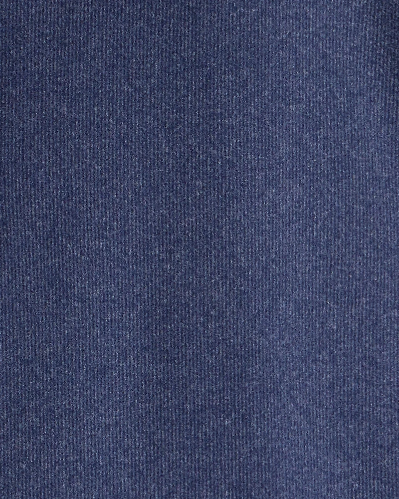 Boys Long-Sleeve Quarter-Zip Pullover Sweatshirt - Navy