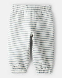 Baby Boy DayDream Fleece Stripe Pants - Blue