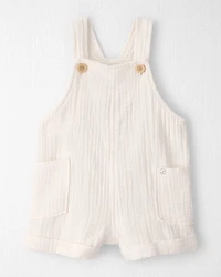 Baby Organic Cotton Gauze Shortalls