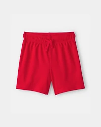 Toddler Boy Mesh Active Shorts - Red