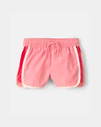 Baby Girl Colorblock Active Shorts - Pink