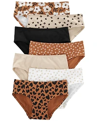Kid 7-Pack Stretch Cotton Hipster Underwear