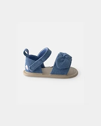 Baby Girl Bow Sandals - Blue