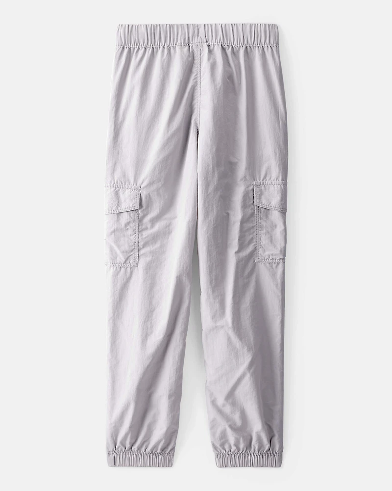 Girls Woven Joggers - Gray