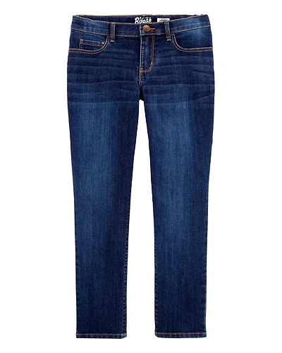Kid Dark Wash Plus-Fit Skinny-Leg Jeans