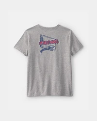 Boys 'Streetball' Basketball Graphic Tee - Grey