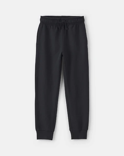 Toddler Boy Pull-On Drawstring Joggers - Black