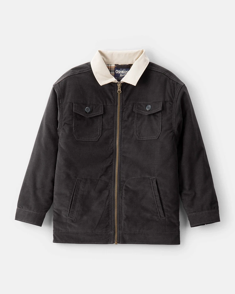 Boys Corduroy Barn Jacket - Black