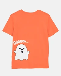 Toddler Boy Halloween Bluey Short-Sleeve Graphic Tee - Orange