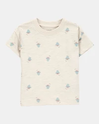 Baby Boy 2-Piece Sunset Tee & Shortall Set - Brown