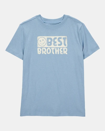Boys Best Brother Short-Sleeve Graphic Tee - Blue