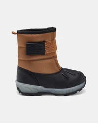 Toddler Boy Snow Boot - Brown/Black